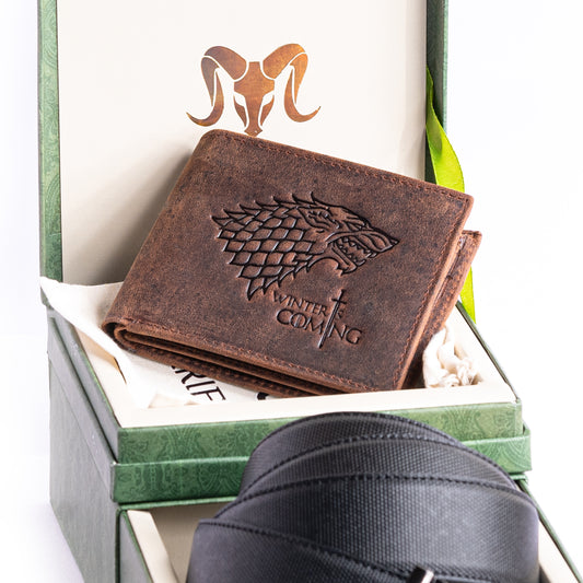 ARIES Game of Thrones Edition Wallet & Belt Combo