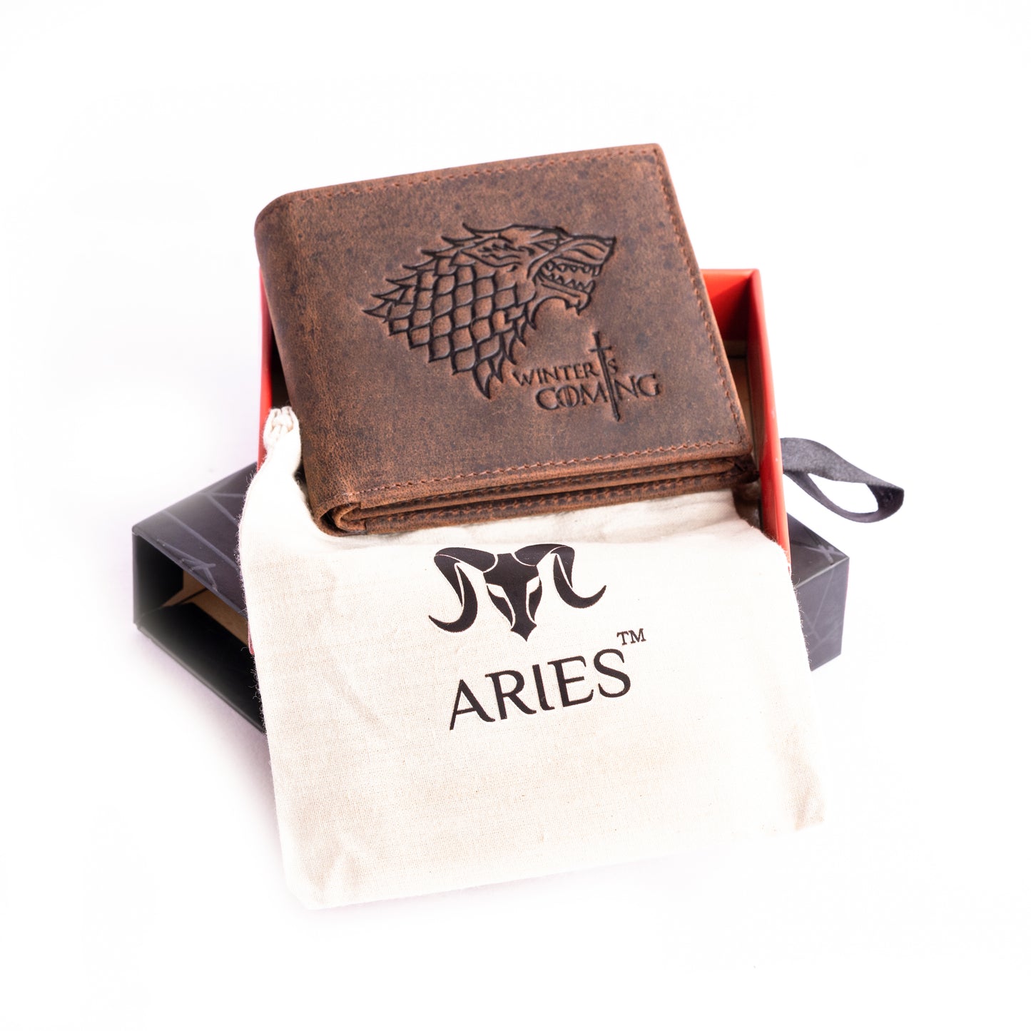 ARIES Game of Thrones Edition Men's Wallet (Tan)