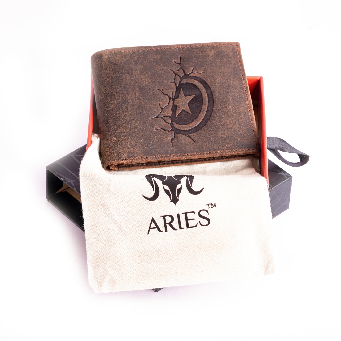 ARIES Captain America Edition Men's Wallet (Tan)