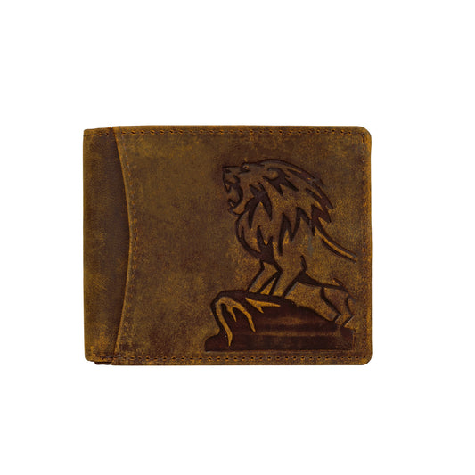 Lion Edition Leather Combo – Wallet, Belt & 14" Laptop Bag