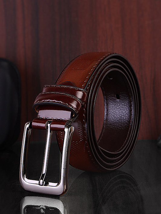 ARIES CheckMate Belt for Men (Brown)