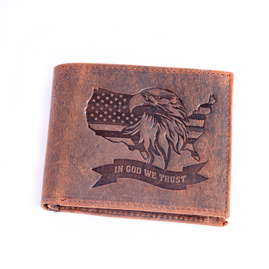 Eagle Edition Leather Combo – Wallet, Belt & 14" Laptop Bag