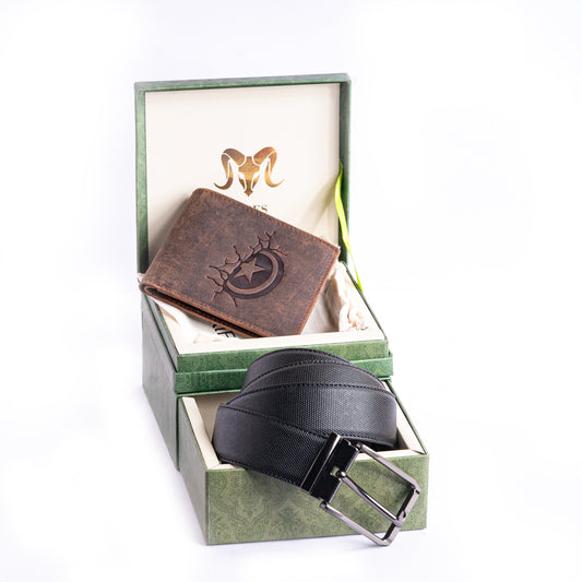 ARIES Captain America Edition Wallet & Belt Combo