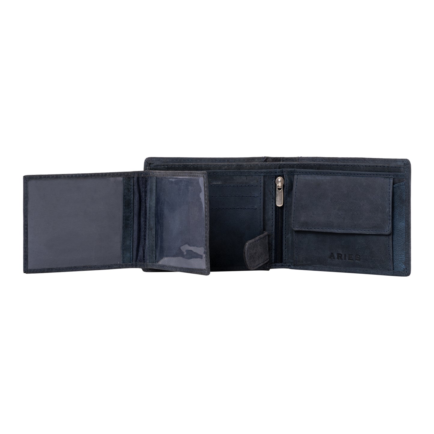 ARIES Lion Edition Men's Wallet (Blue)