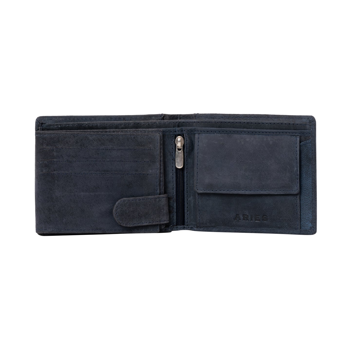 ARIES Lion Edition Men's Wallet (Blue)