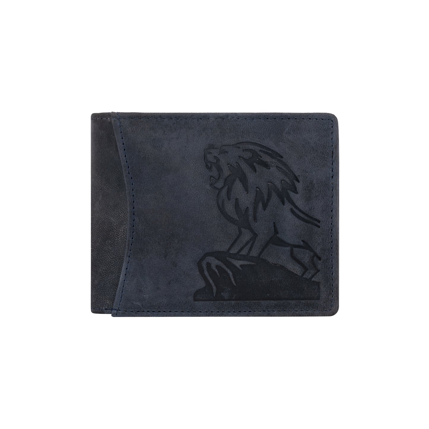 ARIES Lion Edition Men's Wallet (Blue)