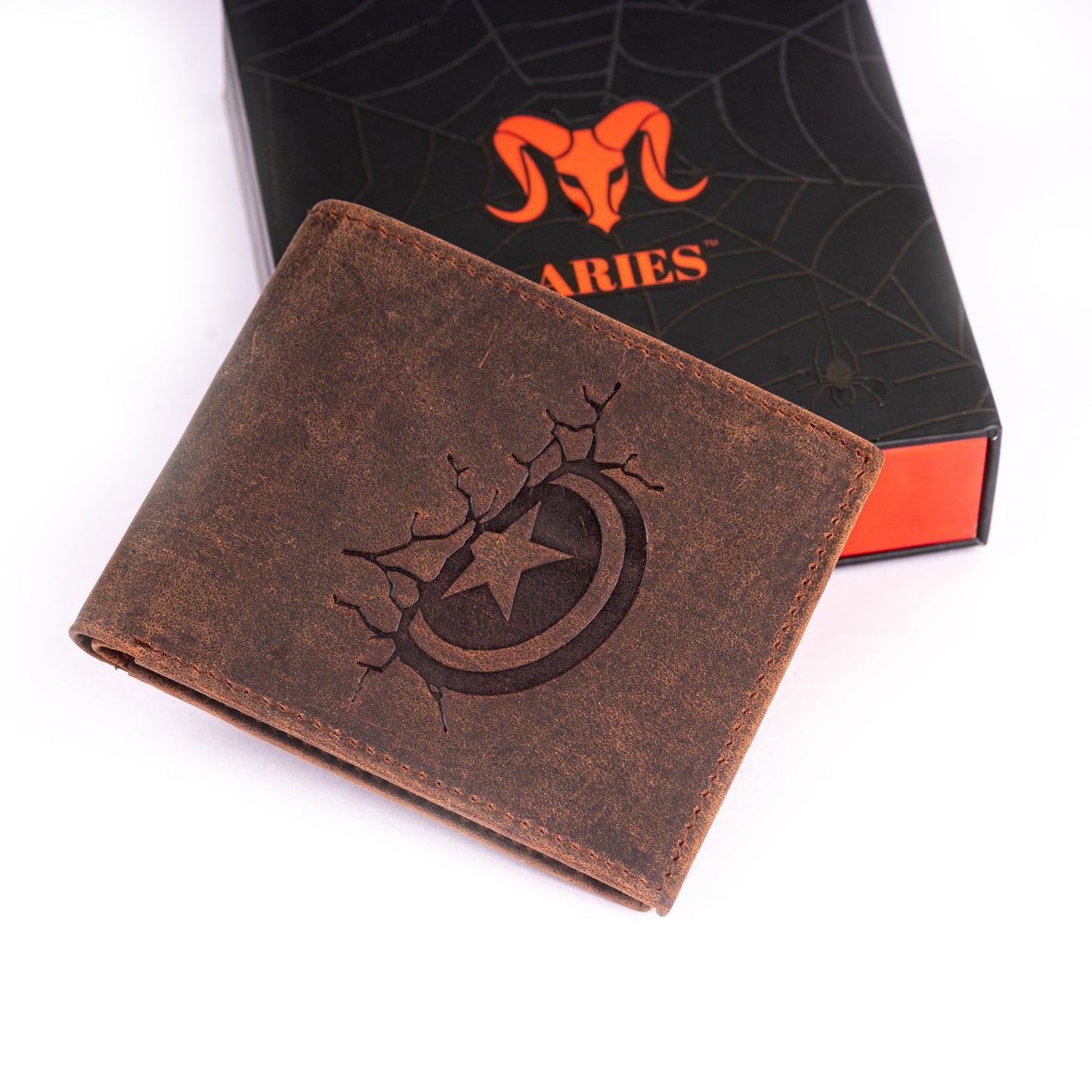 ARIES Captain America Edition Men's Wallet (Tan)