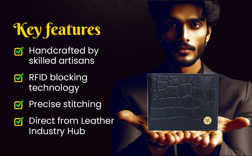 ARIES Panther Edition Men's Wallet (Black)
