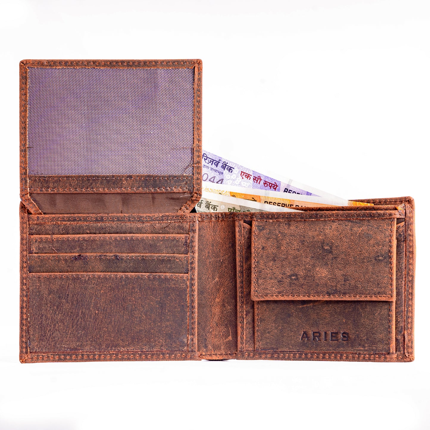 ARIES Eagle Edition Men's Wallet (Tan)
