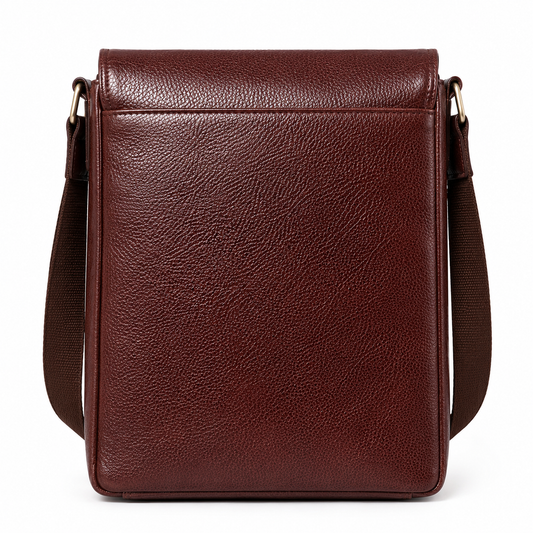 ARIES Maverick Leather Messenger Bag(Brown)