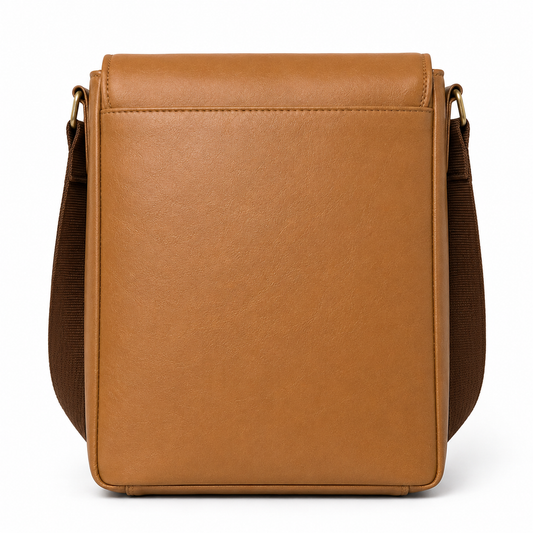ARIES Maverick Leather Messenger Bag(Tan)