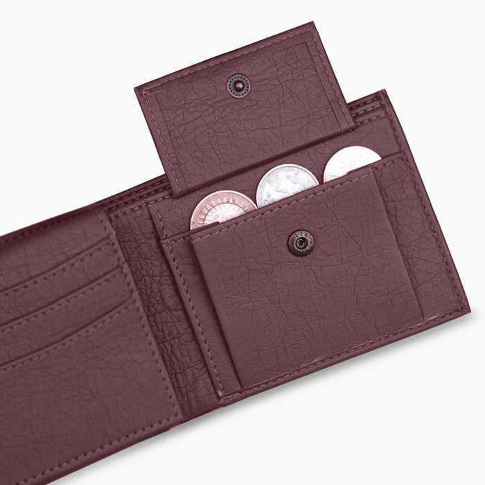 ARIES Men's Wallet for Men with Name & Charm (Brown)