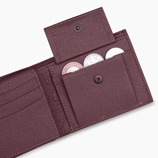 ARIES Men's Wallet for Men with Name & Charm (Brown)