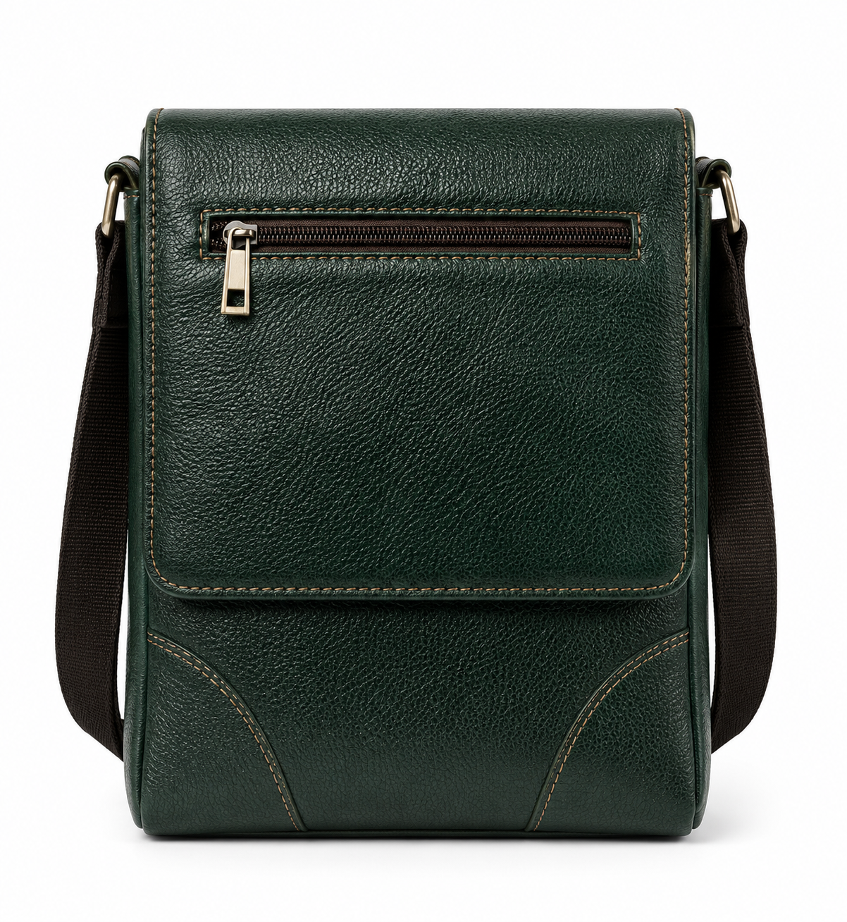 ARIES Maverick Leather Messenger Bag(Green)
