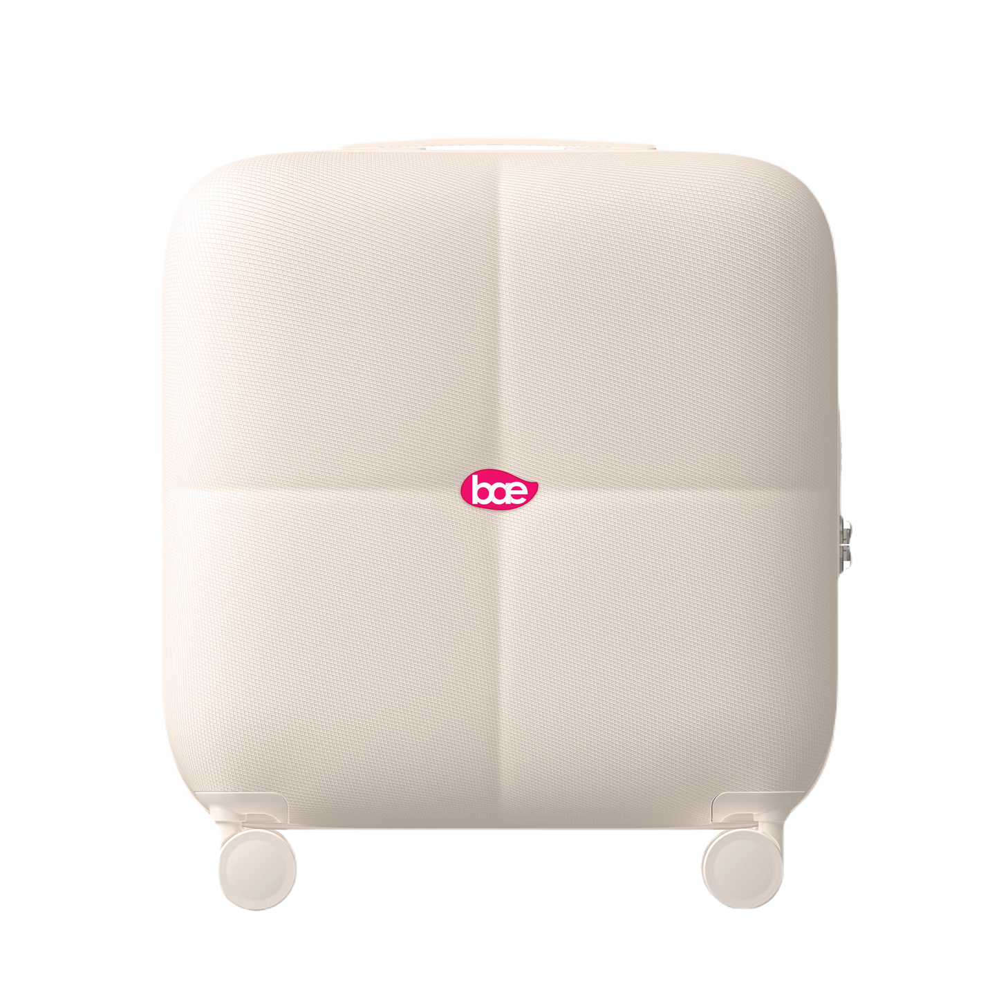 BAE x ARIES Carry-On Cabin Luggage – Beige | Lightweight Hard Shell Trolley Suitcase | 360° Spinner Wheels | TSA Lock | Cabin Size