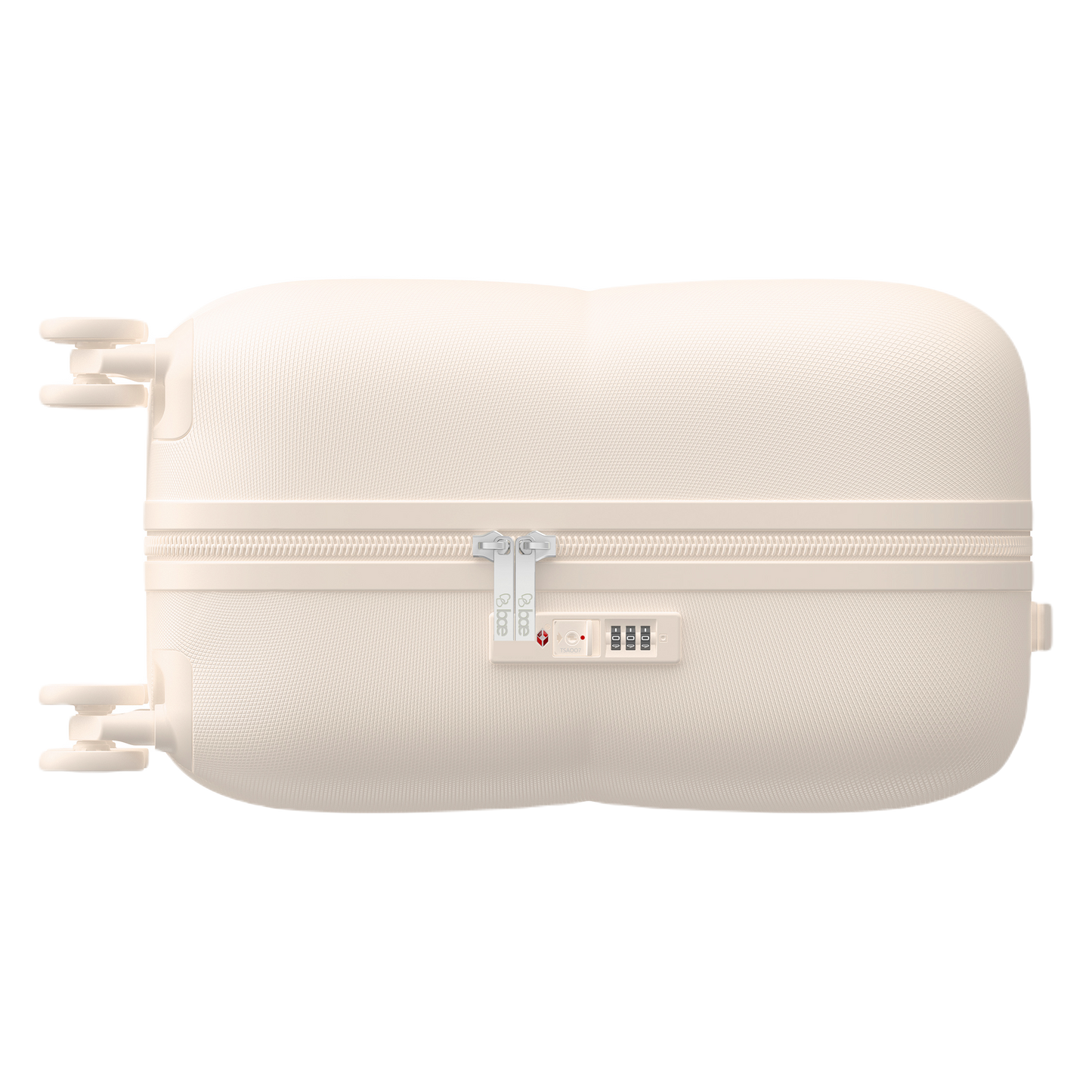 BAE x ARIES Carry-On Cabin Luggage – Beige | Lightweight Hard Shell Trolley Suitcase | 360° Spinner Wheels | TSA Lock | Cabin Size