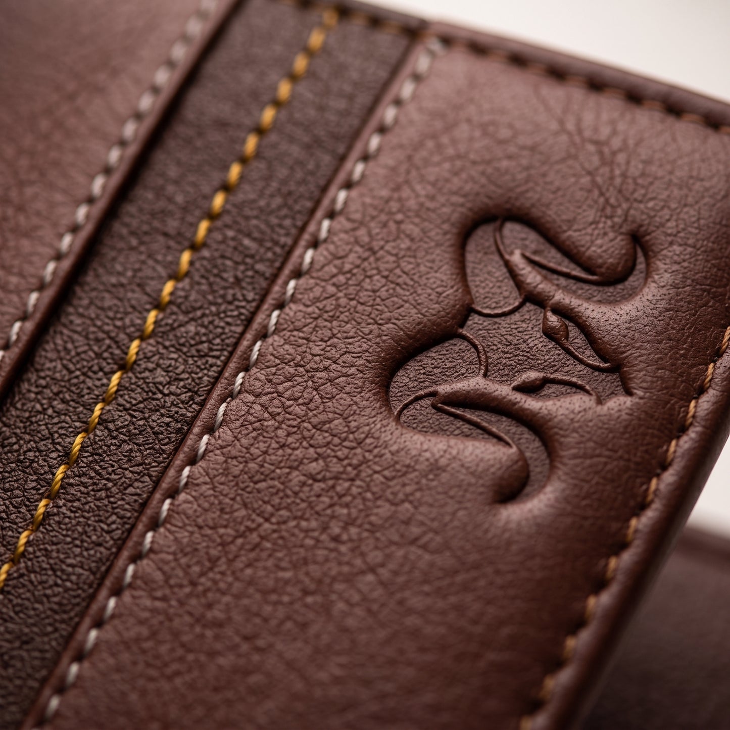 Aries Premium Tan Genuine Leather Long Bi-Fold Wallet