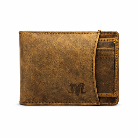 ARIES Hunter Leather Wallet (Tan) with belt