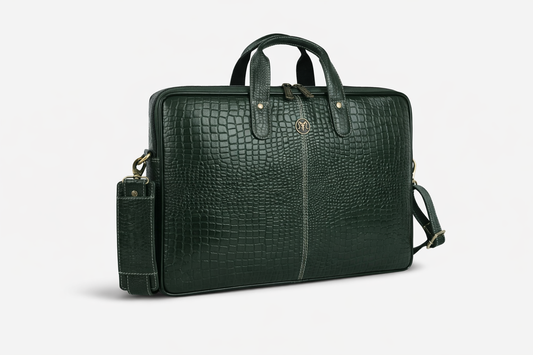 ARIES Urban Classic Laptop Bag 16"inch (Croco Green)
