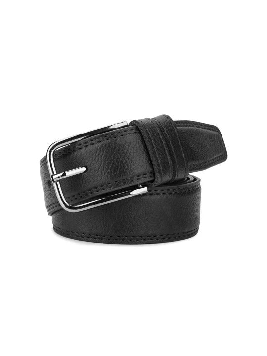 ARIES Genuine Leather Belt Combo for Men (Pack of 3) | Black, Dark Brown & Tan Leather Belts | Premium Formal & Casual Wear | Classic Pin Buckle Belts