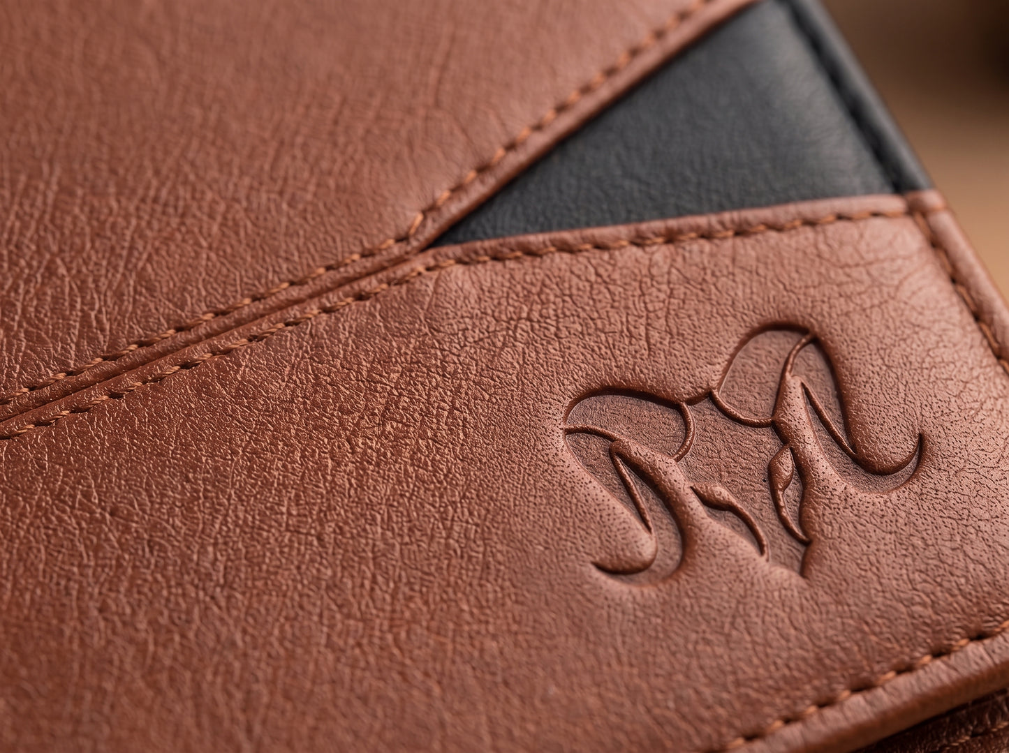 Aries Premium Tan Genuine Leather Bi-Fold Wallet