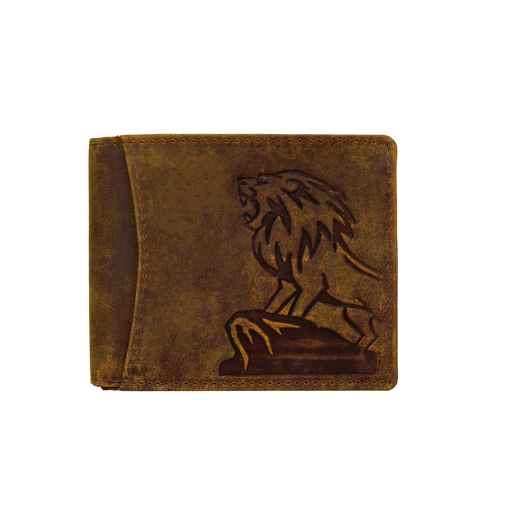 ARIES Lion Edition Men's Wallet (Tan)