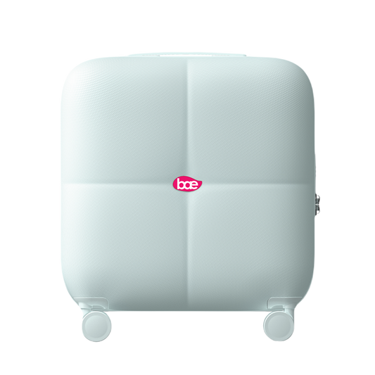 BAE x ARIES Carry-On Cabin Luggage – Light Green| Lightweight Hard Shell Trolley Suitcase | 360° Spinner Wheels | TSA Lock | Cabin Size