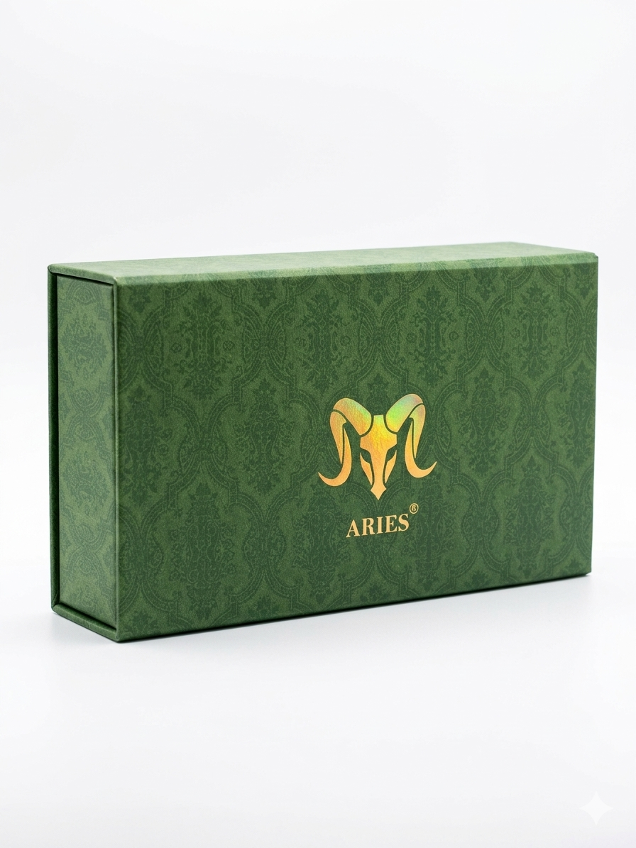 ARIES Hunter Leather Wallet (Black) with Belt