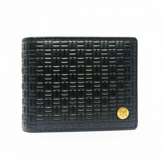 ARIES Plus Pattern Wallet (Black) with Belt