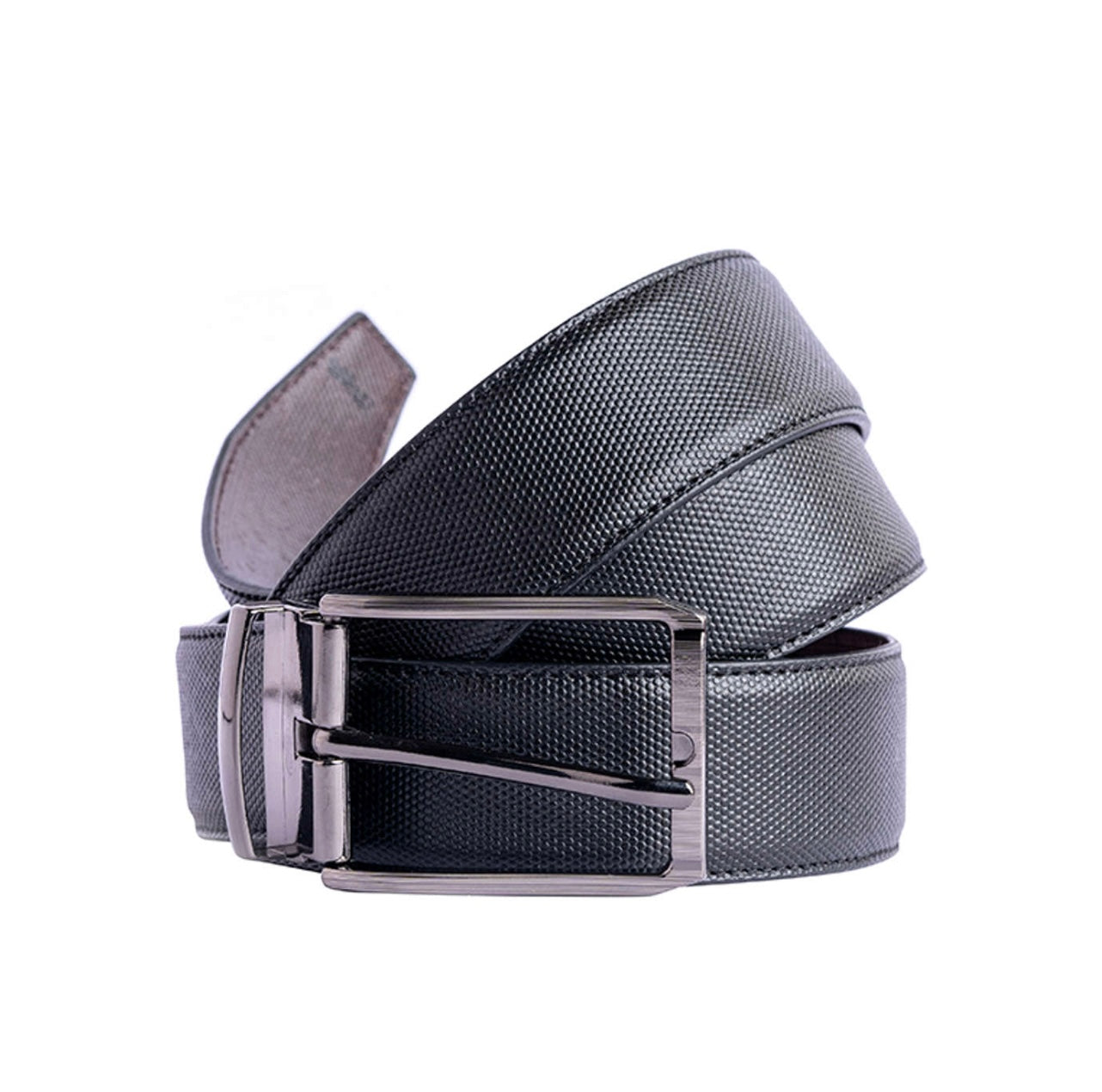 ARIES Box Pattern Wallet (Black) with Belt