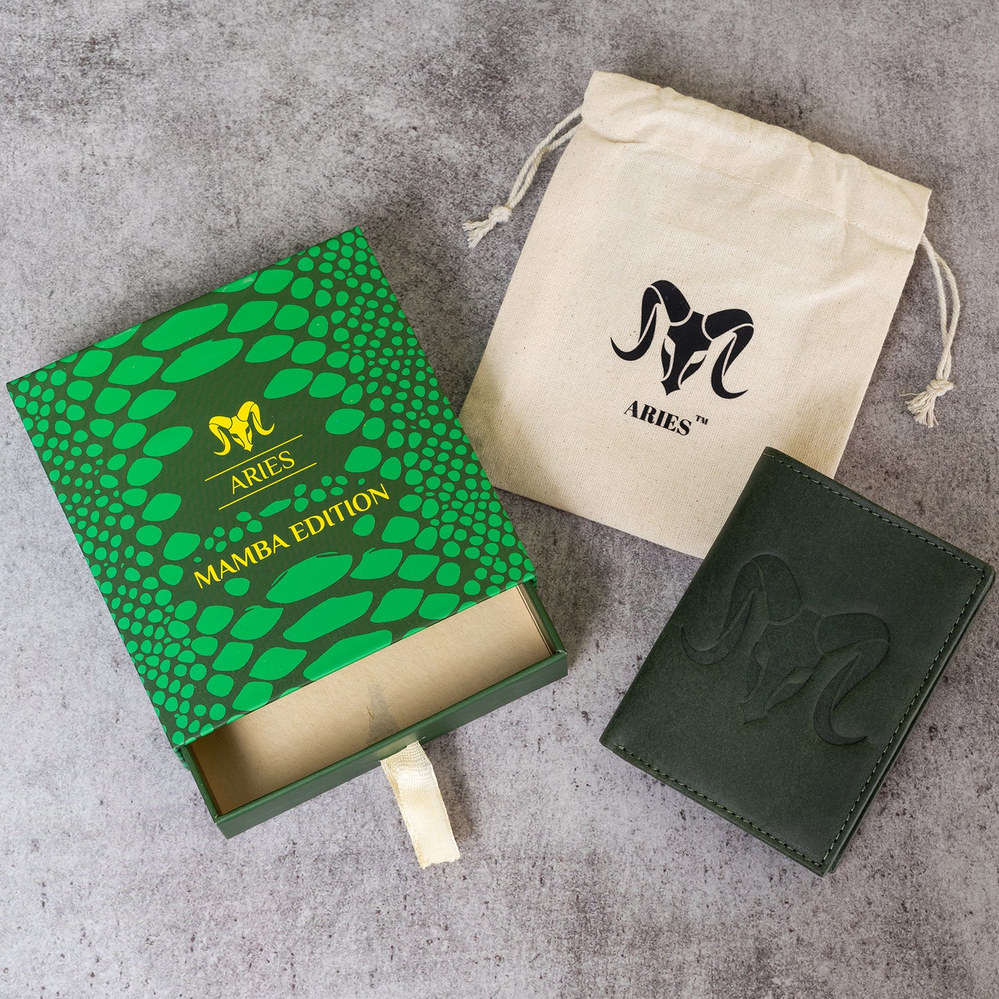 ARIES Mamba Edition Wallet for Men (Green)