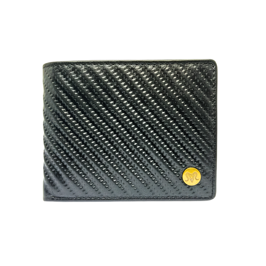 ARIES Dizzy Pattern Wallet (Black) with Belt