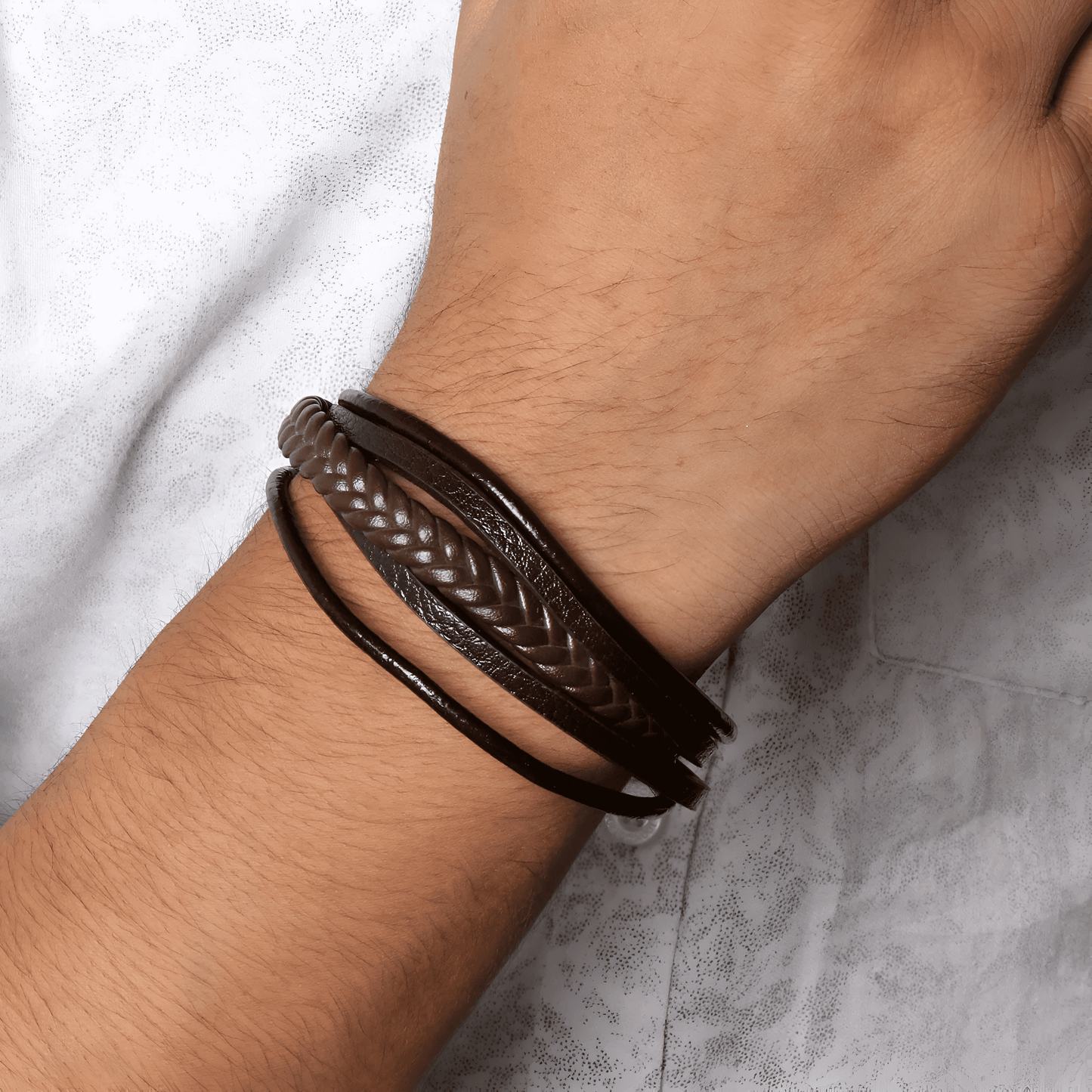 ARIES TangleBand Magnetic Bracelet (Brown)