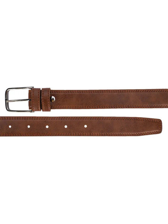 ARIES Genuine Leather Belt Combo for Men (Pack of 3) | Black, Dark Brown & Tan Leather Belts | Premium Formal & Casual Wear | Classic Pin Buckle Belts